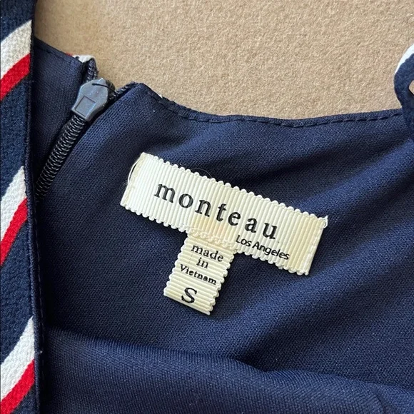 Monteau Sleeveless Striped Jumpsuit- S - Picture 3 of 10